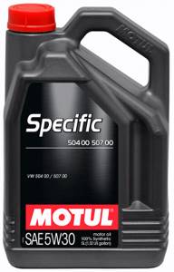 MOTUL SPECIFIC VW 504.00/507.00 5W30 5л. синтетика, масло моторное